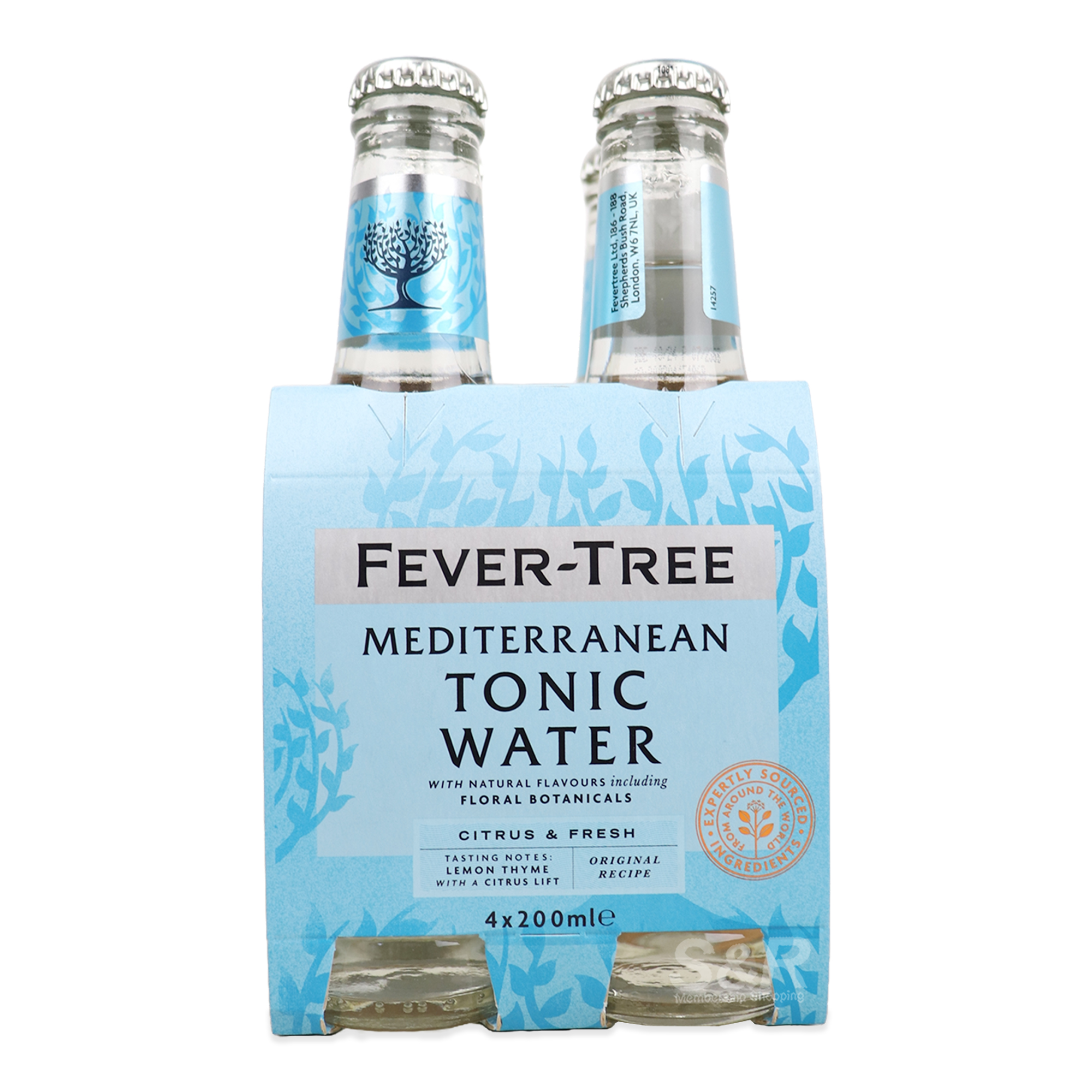 Fever-Tree Mediterranean Tonic Water 4x200mL